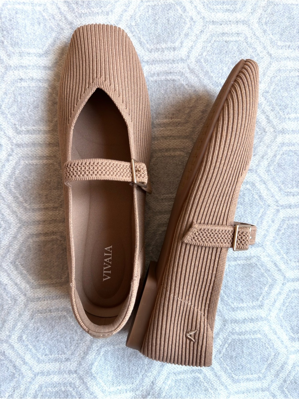 VIVAIA Margot Mary Jane Flats Nutmeg Square Toe
Womens Shoes 8.5 US/39.5 EU